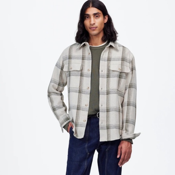 Madewell Brushed Easy Shirt-Jacket in Italian Fabric - Picture 2 of 6